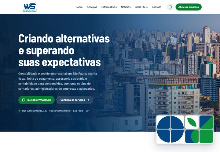 Página inicial de CGE Contabilidade